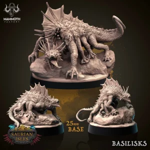Basilisks - Saurian Legion - 32mm Scale (25mm Base) - Mammoth Factory