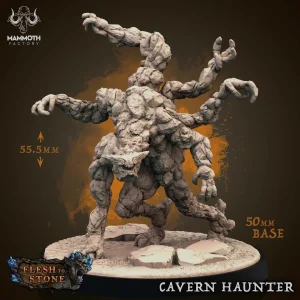 Cavern Haunter - Flesh to Stone - 32mm Scale (50mm Base) - Mammoth Factory