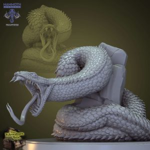 Deathfang Constrictor Snake - Coils of Dread - 32mm Scale (75mm Base) - Mammoth Factory