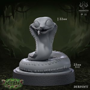 Derpent, Baby Cobra - Coils of Dread - 32mm Scale (25mm Base) - Mammoth Factory