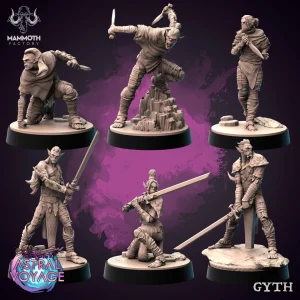 Githyanki Adepts and Corsairs - Astral Voyage - 32mm Scale (25mm Base) - Mammoth Factory