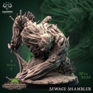 Large Sewer Shambler - Vermin Horde - 32mm Scale (50mm Base) - Mammoth Factory