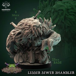 Lesser Sewer Shambler - Vermin Horde - 32mm Scale (25mm Base) - Mammoth Factory