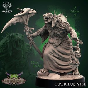 Putrilus Vile - Vermin Horde - 32mm Scale (25mm Base) - Mammoth Factory
