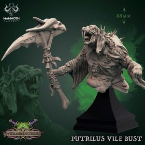 Putrilus Vile, Bust - Vermin Horde -  32mm Scale(40x40mm Base) - Mammoth Factory