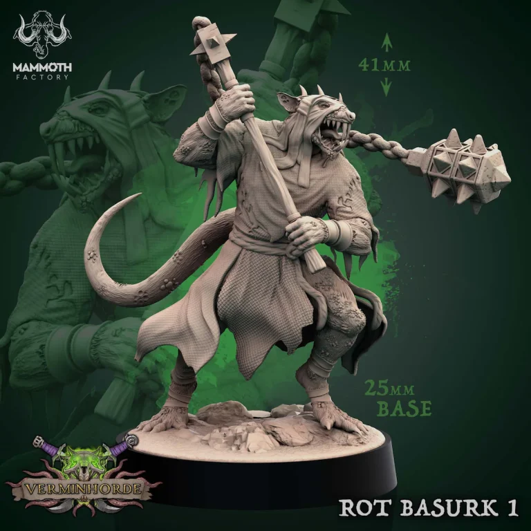 Rot Priests - Vermin Horde - 32mm Scale (25mm Base) - Mammoth Factory - Image 2