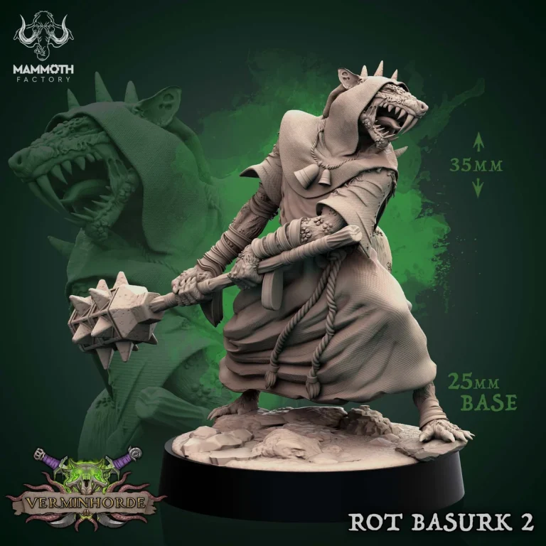 Rot Priests - Vermin Horde - 32mm Scale (25mm Base) - Mammoth Factory - Image 3