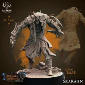Skarahn - Flesh to Stone - 32mm Scale (25mm Base) - Mammoth Factory