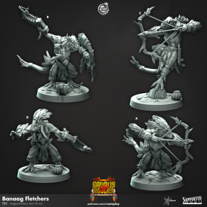 Banaag Fletchers - Saurus Rovers - 55mm Height (35mm Base) - Raptors - CastNPlay
