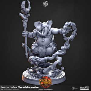 Jusraa Lodos, The All-Pervasive - (60mm Base) - Sorcerers' Council - CastNPlay