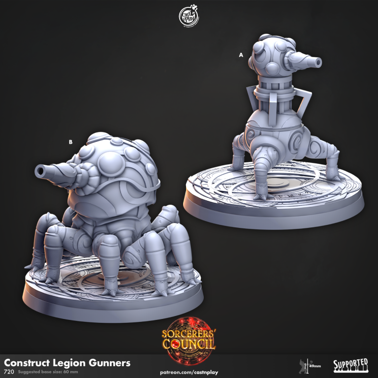 Construct Legion Gunners - (60mm Base) - Sorcerers' Council - CastNPlay