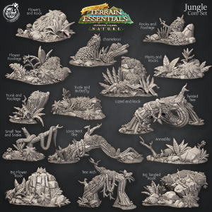 Jungle Terrain - Jungle Core Set - Scatter Terrain - Terrain Essentials - CastNPlay