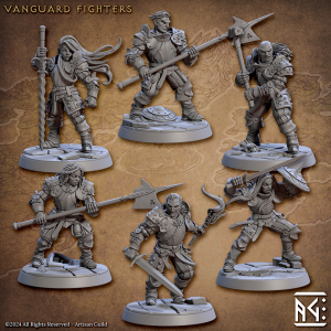 Vanguard Fighters - Vanguard Fighters Guild - 32mm Scale - Designed by Artisan Guild