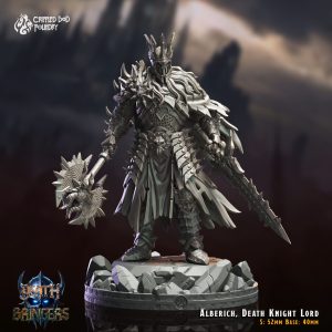 Alberich, Death Knight Lord - Death Bringers - 52mm Height (40mm Base) - CrippledGodFoundry
