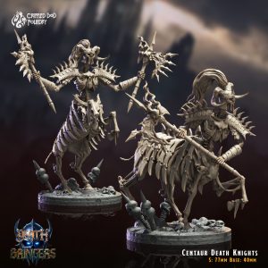 Centaur Death Knights - Death Bringers - 77mm Height (40mm Base) - CrippledGodFoundry