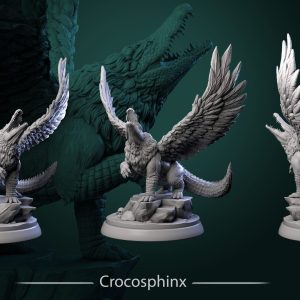 Crocosphinx - Dessiccation - 32mm Scale (50mm Base) - White Werewolf Tavern