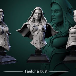 Faeloria, Bust - The Young Blood - Display Figurine - White Werewolf Tavern