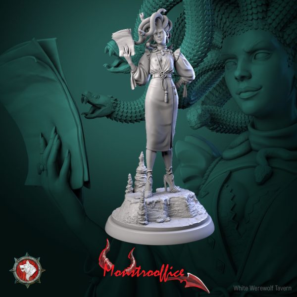 Medusa, The Director - The Monstro Office - 32mm || 75mm Scale - White Werewolf Tavern
