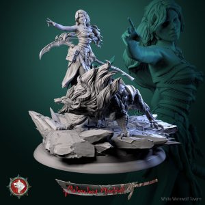 Alberta the Soulflayer, Diorama - Malevolent Mischief - 32/75mm Scale - White Werewolf Tavern