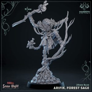 Arifik, Forest Sage - Snow Blight  - 32mm Scale (25mm Base) - Mammoth Factory