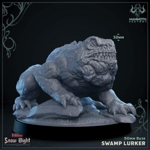Swamp Lurker - Snow Blight  - 32mm Scale (50mm Base) - Mammoth Factory