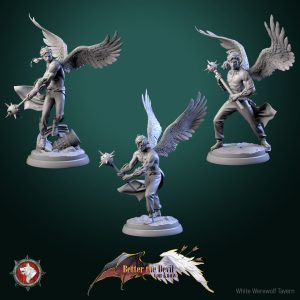 Angel Soldiers - Better the Devil You Know - 32mm Scale (25mm Base)  - White Werewolf Tavern