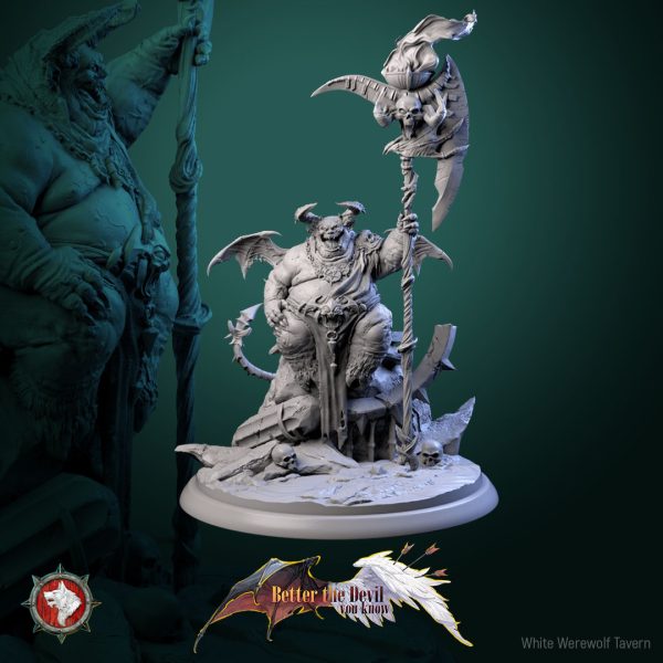 Galgarin the Usurper - Better the Devil You Know - 32mm Scale (50mm Base) - White Werewolf Tavern